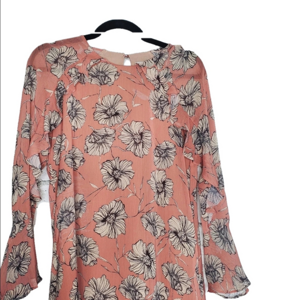 HD in Paris Bell Sleeve Mini Floral Dress | Small | NWT - Picture 3 of 8